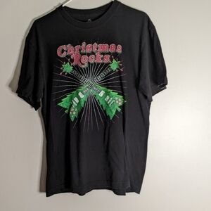 Christmas Rocks Guitar Tee Large